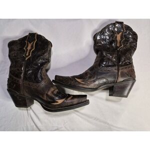 Ariat Dahlia Western  Womens Distressed Brown Leather Boots 10008780 Sz 7B NWOB